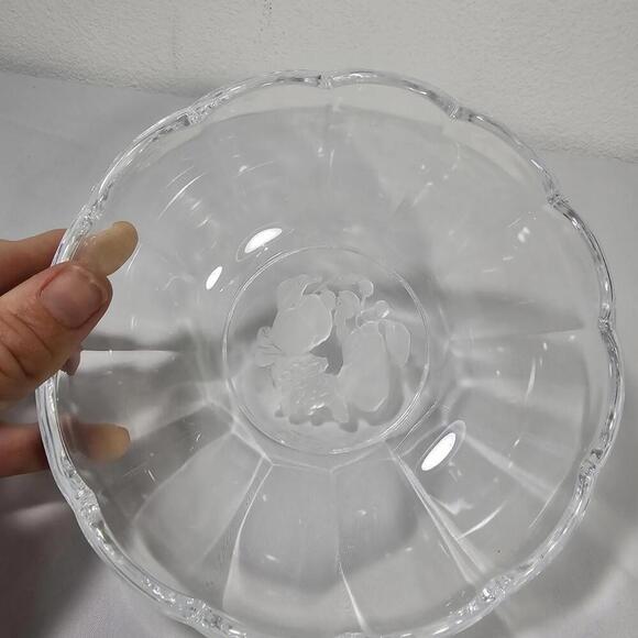 Other - Vtg Val saint lambert belgium Coupe Gardenia crystal fruit Bowl brussels 6"